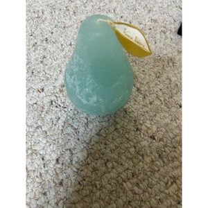 Vance Kitira Pear Shaped Candle Decorative‎ Green Unscented Wax